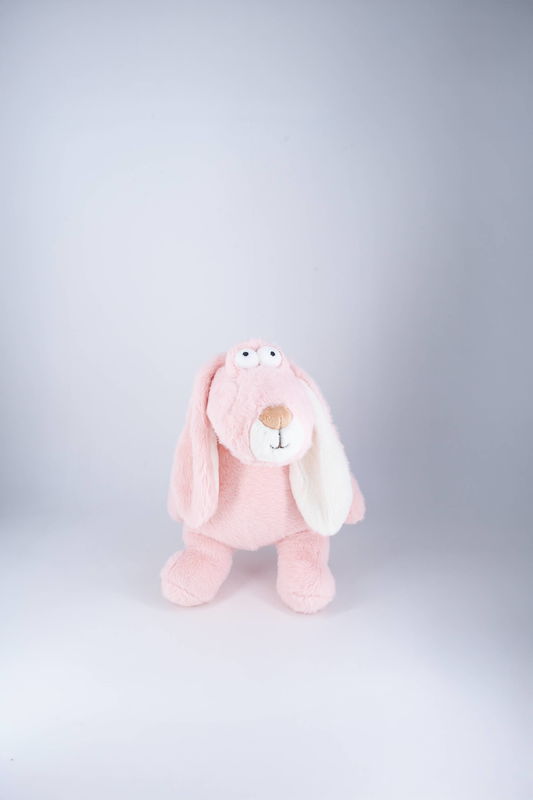 Cute Pink Bunny Plush Toy Realistic Soft Stuffed Animal with Adorable ...
