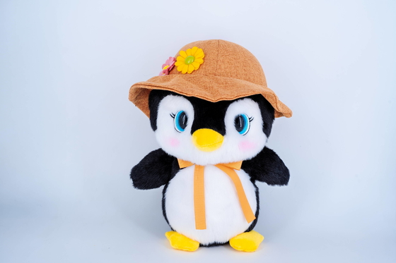 Good price Customizable Cute Penguin Soft Toy Stuffed Animal With Hat Wearing And Backpack online