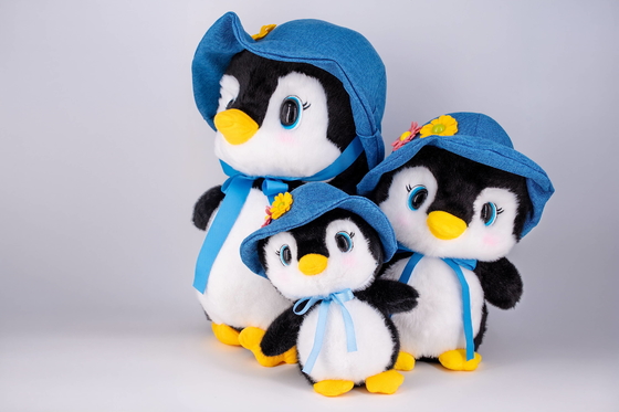 Good price Adorable Penguin Soft Plush Toys with Blue Hat Cuddly Stuffed Animal CE EN71 Standard online