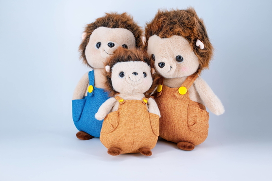 Good price Family Of Three Soft Toy Hedgehog Stuffed Animal Customized Colour Embroidery Logo online