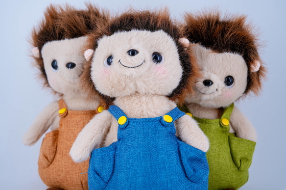 Good price Three Color Soft Plush Toys Custom Design Animal Plush Doll Hedgehog 25-40cm size online