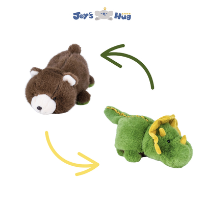 Good price Dino And Brown Bear Plush Toy Dinosaur Bear Transformable Animal Stuffed Toy online