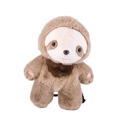 Good price Kawaii Lazy Hug Stuffed Backpack Light Brown Animal Plush Shoulder Bag Aesthetic Design online