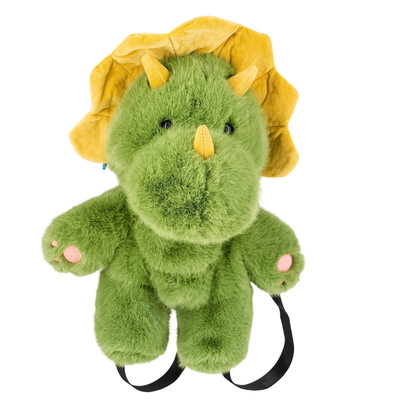 Good price Kawaii Dinosaur Stuffed Backpack Huggable Animal Plush Shoulder Bag Custom Logo online