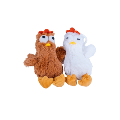 Good price Squeaky Chicken Plush Animal Keychain Low MOQ Decompression Soft Toy Keyring online