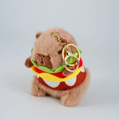Good price Cute Capybara Plush Keychain With Clothes Adorable Small Stuffed Animal Keychain online