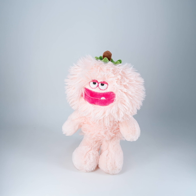 Good price Embroidered Logos Fluffy Monster Sausage Mouth Plush Doll Fruit And Vegetable Type online