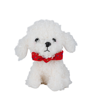 Good price 23cm Super Kawaii Simulation Stuffed Toys Adorable Plush Teddy Bear Dog With Bow online